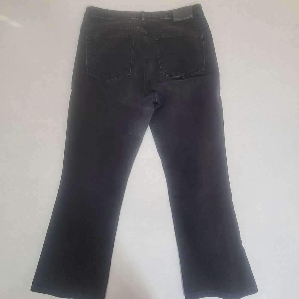 Vintage Ralph Lauren Jeans Co Jeans Women 12 Black Denim Straight Bootcut